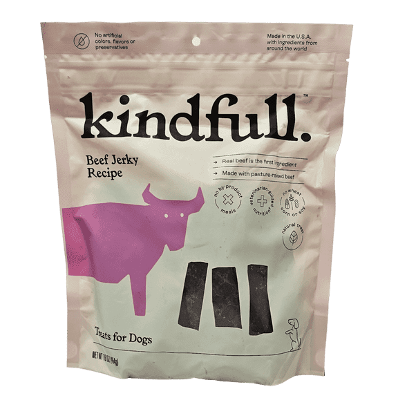 Kindfull Beef Jerky Dog Treats 16oz
