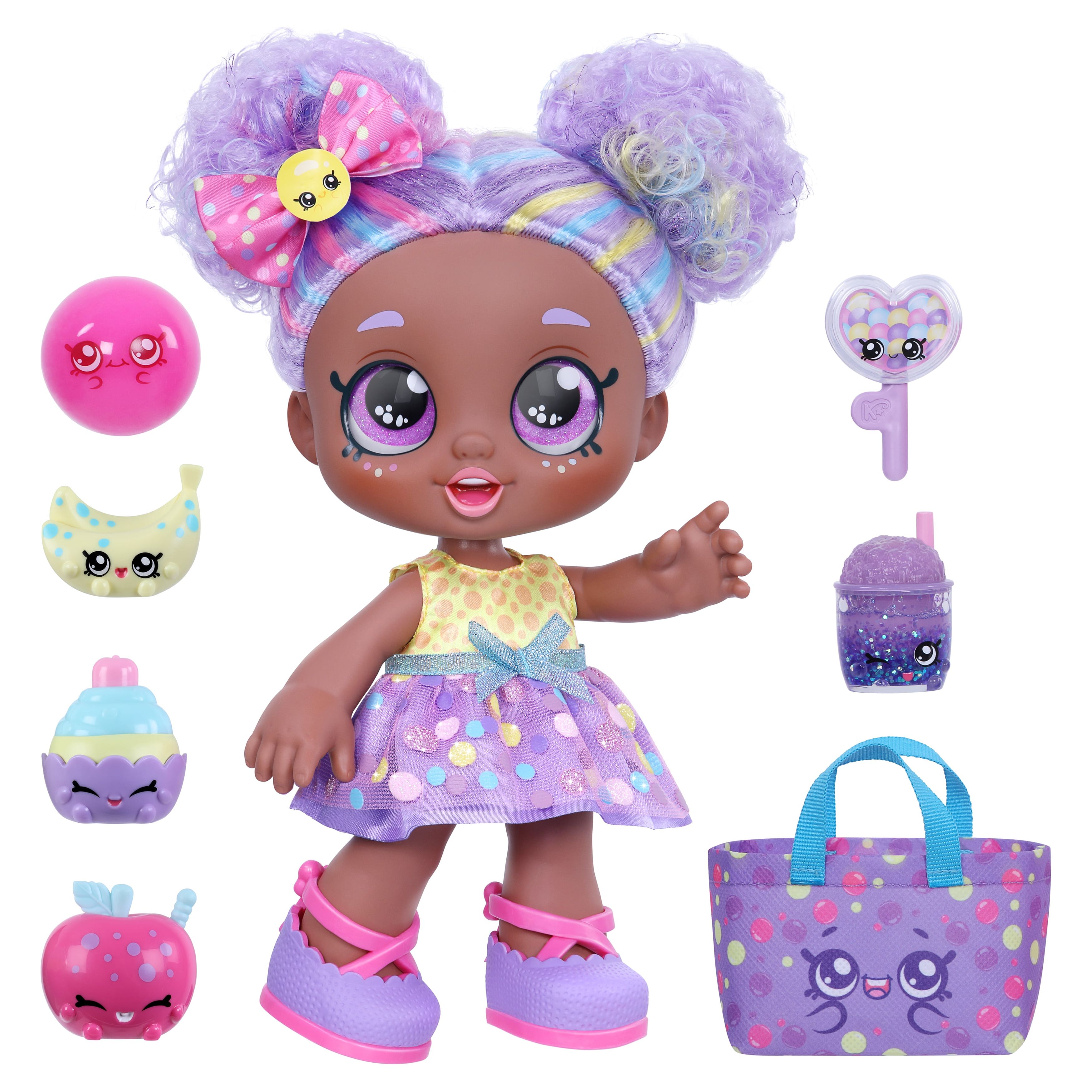 Kindi Kids Skittles 1 Shopping bag plus Shopkins Doll Playset, 8 Pieces - image 1 of 5