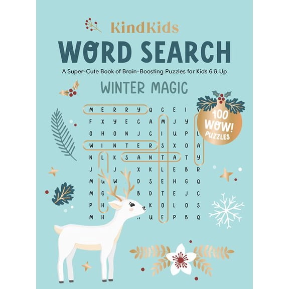 Pre-Owned KindKids Word Search Winter Magic: A Super-Cute Book of Brain-Boosting Puzzles for Kids 6 & Up (KindKids Series): 5 (KindKids, 5) Paperback