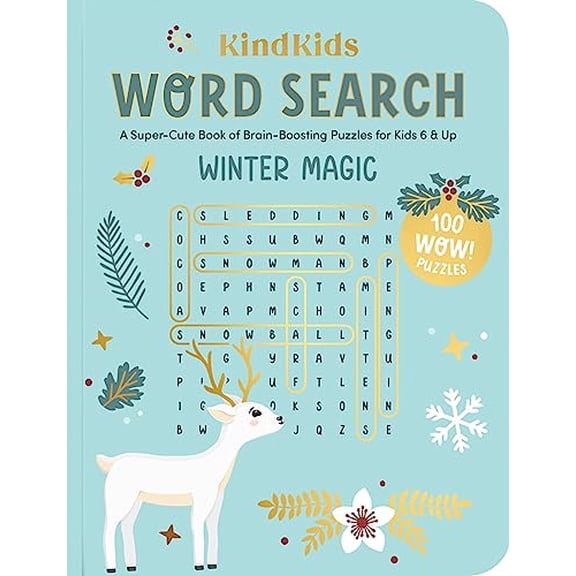 Pre-Owned Kindkids Word Search Winter Magic: A Super-Cute Book of Brain-Boosting Puzzles for Kids 6 & Up (Paperback) 0764367234 9780764367236