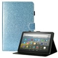thumbnail image 1 of Kindle Fire HD 10 Case 2021, Fire HD 10 Plus Cover 11th Gen 2021, Allytech Flip PU Leather Shockproof Smart Shell with Pen Holder Card Pockets Cover for Fire HD 10.1" 11th Gen 2021, Blue, 1 of 7