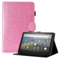 thumbnail image 1 of Kindle Fire HD 10 Case 2021, Fire HD 10 Plus Cover 11th Gen 2021, Allytech Flip PU Leather Shockproof Smart Shell with Pen Holder Card Pockets Cover for Fire HD 10.1" 11th Gen 2021, Pink, 1 of 7
