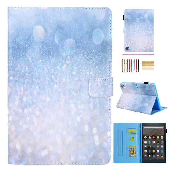 Kindle Fire HD 8" 2020 Case, Dteck PU Leather Folio Flip Stand Case With Built-in Card Slots Compatible With All-New Amazon Fire HD 8 / HD 8 Plus Tablet (10th Generation 2020), Sand