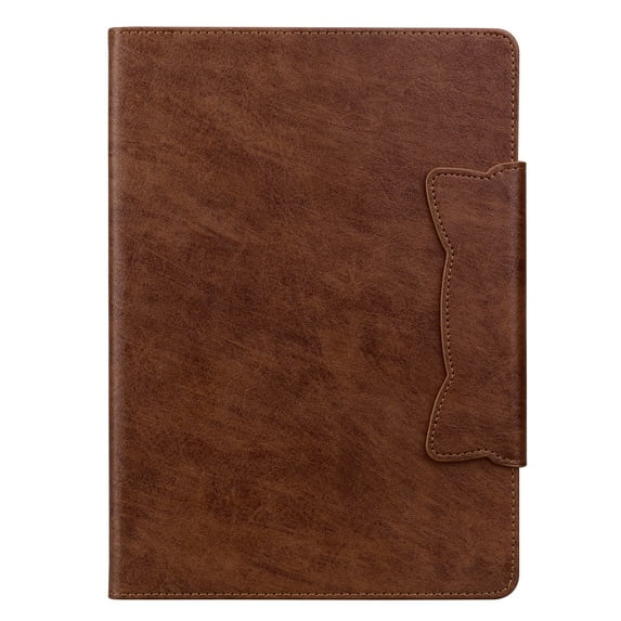 for Kindle Fire HD8 / HD8 Plus 2020/2022 Case, Vintage Soft PU Leather Case with 2 Anti-Slip Strips Adjustable Angle Kickstand & 4 Card Slots (Include 1 Photo Slot) Auto Sleep/ Wake, Brown