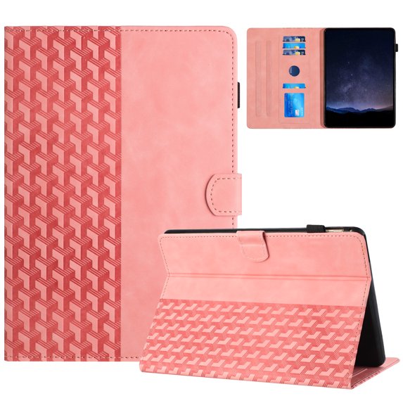 for Kindle Paperwhite 11th Gen 2021 Folio Case, Slim PU Leather Case with Smart Auto Wake / Sleep Stand with Pencil Holder and Card Slots Cover for Kindle Paperwhite 11th Gen 2021, Pink