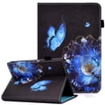thumbnail image 1 of Kindle Paperwhite Case for All Generations,Allytech Premium PU Leather Shockproof Auto Wake Sleep Card Slots/Pen Holder Elastic Band Sleeve Cover for Kindle Paperwhite 10th Gen 2018,Floral & Butterfly, 1 of 7
