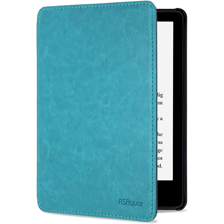 Succtopy Coque pour Kindle Paperwhite 6.8 (11e Génération - 2021) PU Cuir  Cover Tablette Housse de Protection Kindle Paperwhite 2021 Porte-Crayons  Portefeuille Tablet Étui - Bleu : : High-Tech