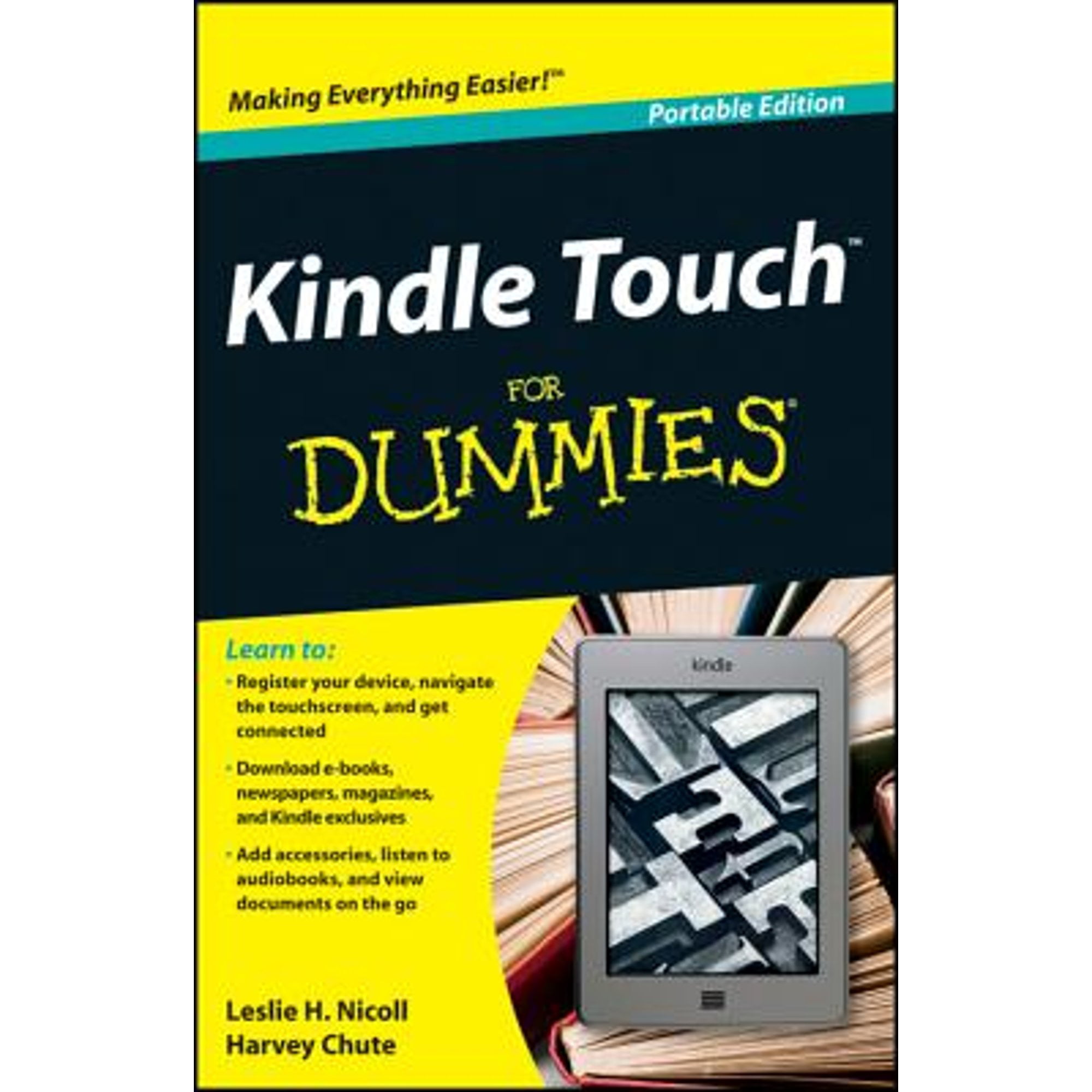 Pre-Owned Kindle Touch For Dummies Portable Edition  Paperback Harvey Chute, Leslie H. Nicoll