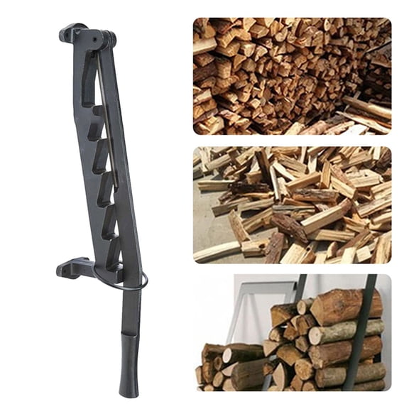 Kindling Splitter for Wood, Wall Mounted Log Splitter Manual Log Splitter in Carbon Steel Hand Log Splitter for Camping