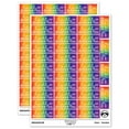 thumbnail image 1 of Kindly Deliver To Leaf Detail Letter Mail Sticker Set - Rainbow - Gloss Finish - 1.5" Small, 1 of 7