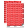 thumbnail image 1 of Kindly Deliver To Leaf Detail Letter Mail Sticker Set - Red - Matte Finish - 1.5" Small, 1 of 7