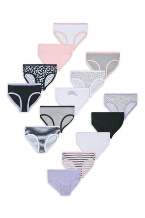 Girl’s Cotton Brief Underwear, 14-Pack, Sizes S-XL