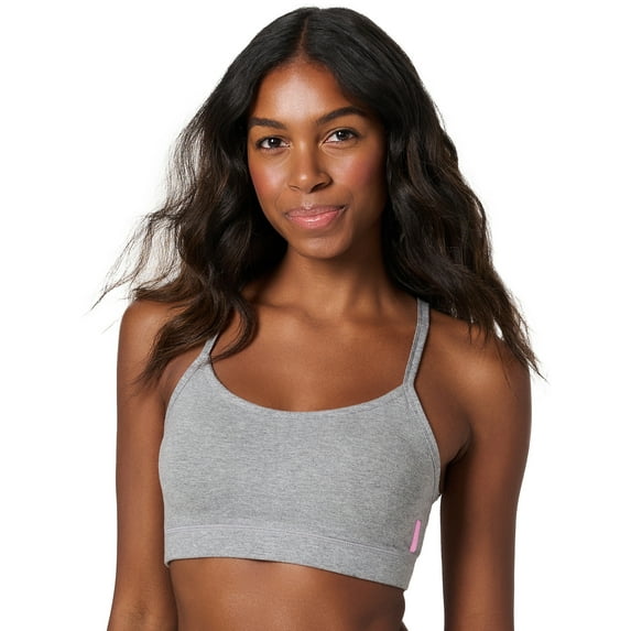 Kindly Yours Natural Comfort Cotton Wire-Free Pullover Racerback Scoop Bralette, Sizes S-XXXL