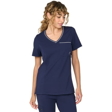 Kindly Yours Women’s Tailored V-Neck Scrub Top, Sizes XS-XXL