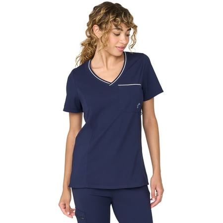 Kindly Yours Women’s Tailored V-Neck Scrub Top, Sizes XS-XXL