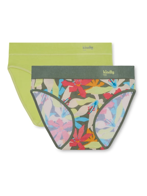 Women's Comfort Modal Bikini Underwear, 2-Pack, Sizes XS-XXXL