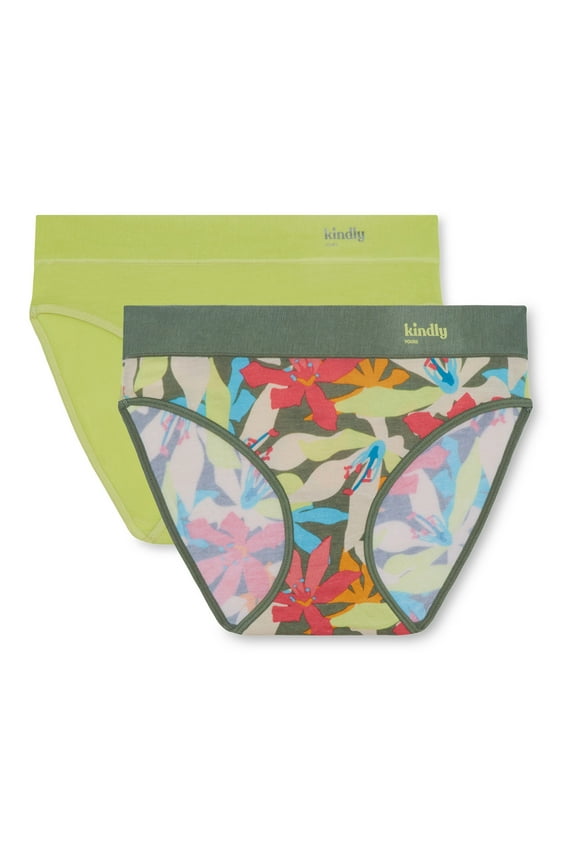 Women's Comfort Modal Bikini Underwear, 2-Pack, Sizes XS-XXXL