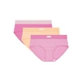 thumbnail image 1 of Kindly Yours Women's Cotton Hipster Panties, 3-Pack, Sizes XS to XXXL, 1 of 6