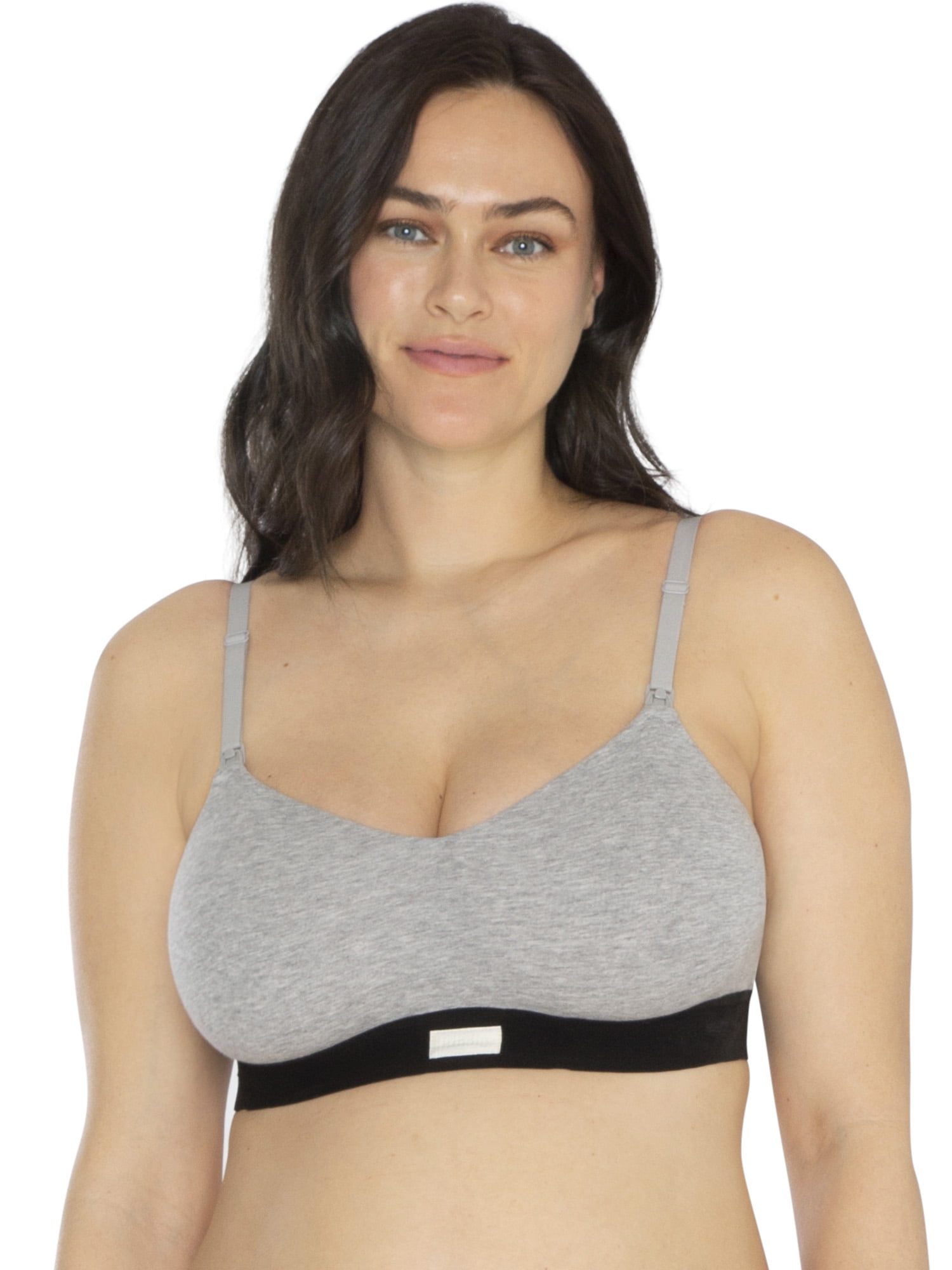 Kindly Yours Women's Cotton Spandex Maternity Nursing Wire-Free Bralette,  Sizes S to 3XL