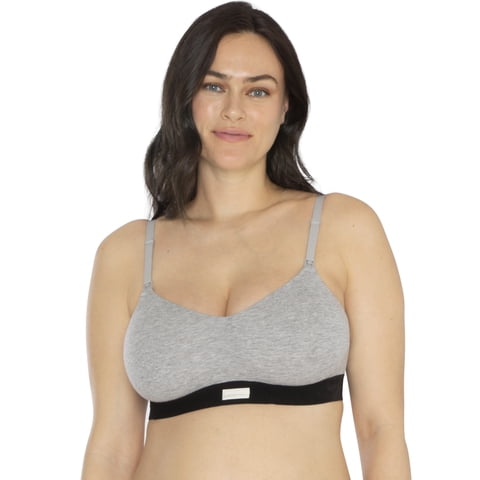 Women's Cotton Spandex Maternity Nursing Wire-Free Bralette, Sizes S to XXXL