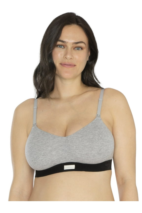 Women's Cotton Spandex Maternity Nursing Wire-Free Bralette, Sizes S to XXXL