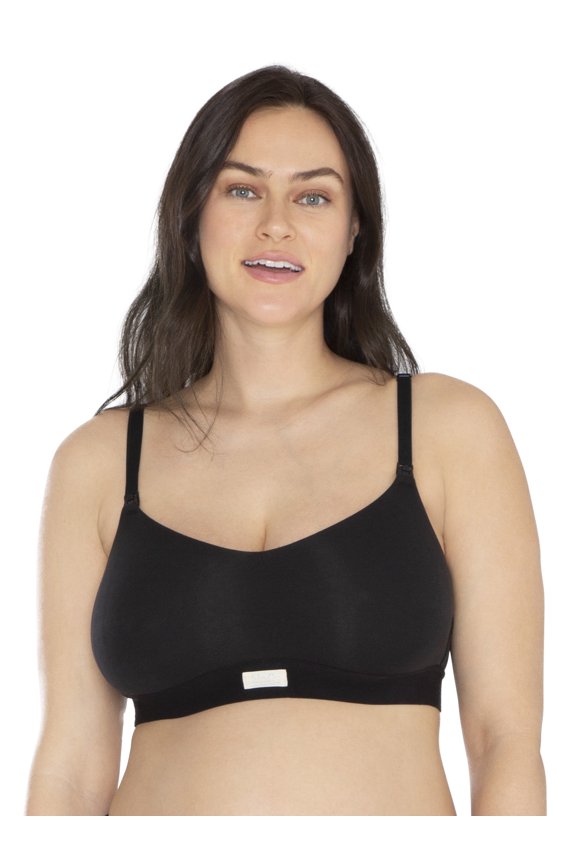 Women's Cotton Spandex Maternity Nursing Wire-Free Bralette, Sizes S to XXXL