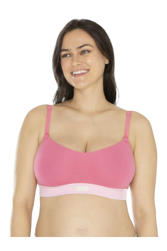 Women's Cotton Spandex Maternity Nursing Wire-Free Bralette, Sizes S to XXXL