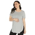 thumbnail image 1 of Kindly Yours Women's Maternity Cotton Modal Short Sleeve Nursing T-Shirt, Sizes S to XXXL, 1 of 6