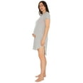 thumbnail image 1 of Kindly Yours Women's Maternity Short Sleeve Cotton Modal Nursing Sleep Dress, Sizes S to XXXL, 1 of 7