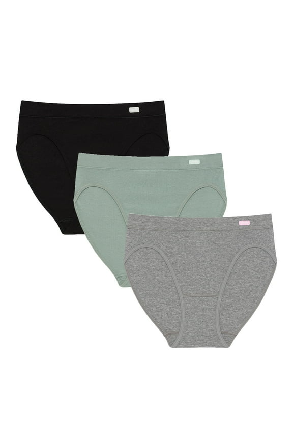 Women’s Natural Comfort Cotton Modal Bikini Underwear, 3-Pack, Sizes XS-XXXL