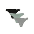 thumbnail image 1 of Kindly Yours Women’s Natural Comfort Cotton Modal Thong Underwear, 3-Pack, Sizes XS-XXXL, 1 of 7