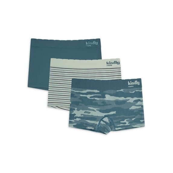 Kindly Yours Women's Seamless Boyshort Underwear 3-Pack, Sizes XS to XXXL