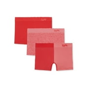 Kindly Yours Women's Seamless Boyshort Underwear 3-Pack, Sizes XS to XXXL