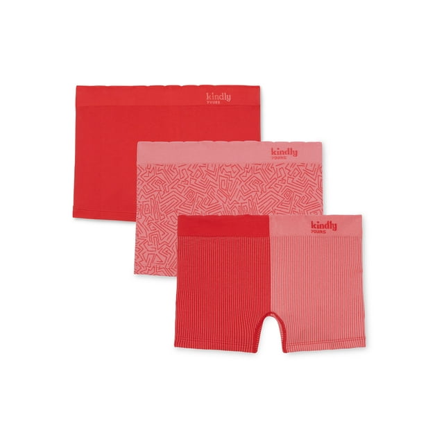 Kindly Yours Women's Seamless Boyshort Underwear, 3Pack, Sizes XS to