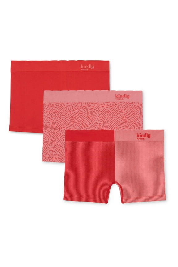 Women's Seamless Boyshort Underwear, 3-Pack, Sizes XS-XXXL