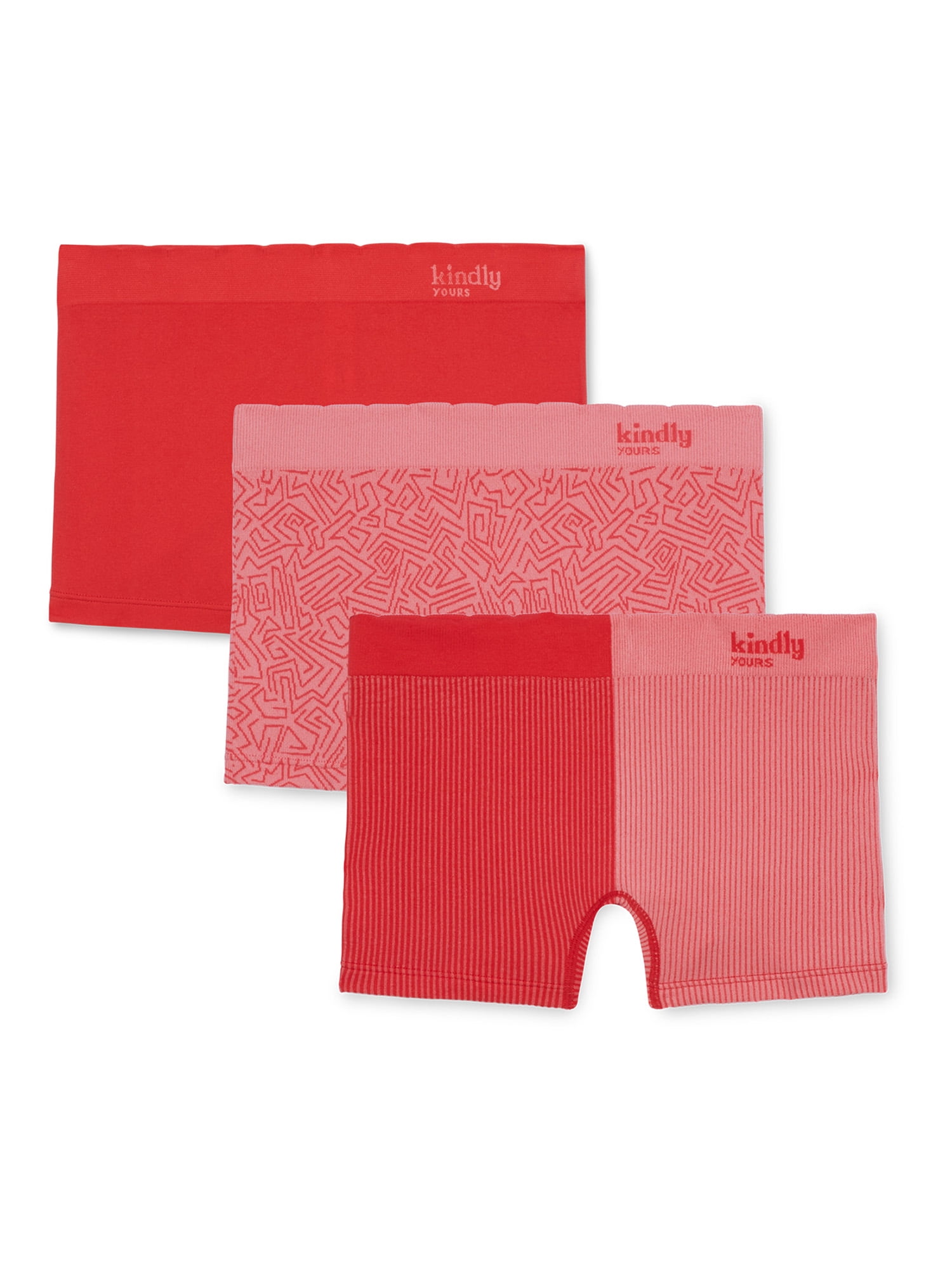 Kindly Yours Women's Seamless Boyshort Underwear, 3Pack