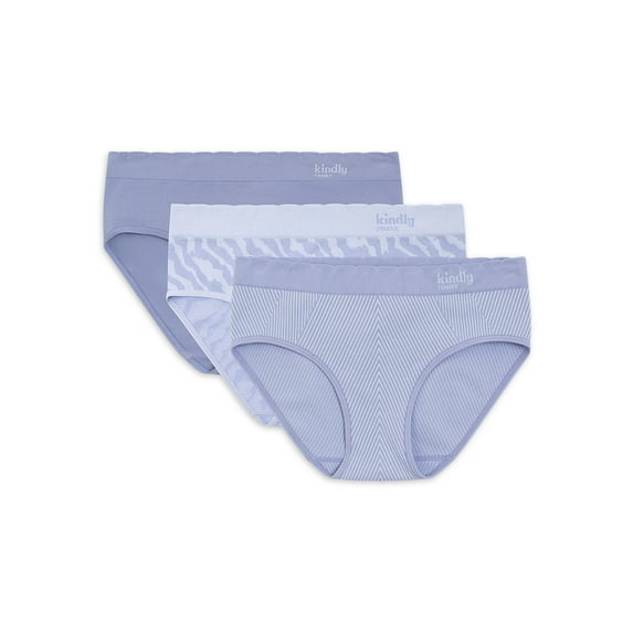 Kindly Yours Women's Seamless Hipster Underwear, 3-Pack, Sizes XS-XXXL