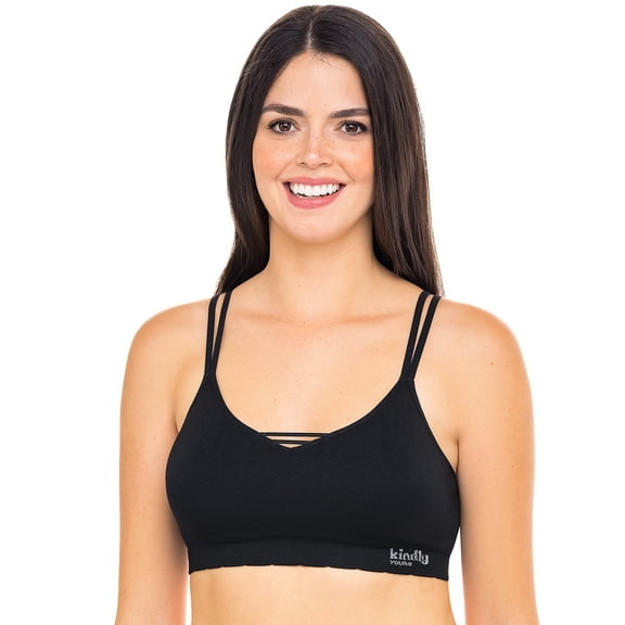 Kindly Yours Women's Seamless Pullover V-Neck Bralette, Sizes S-XXXL