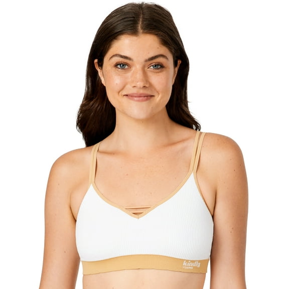 Kindly Yours Women's Seamless Pullover V-Neck Bralette, Sizes S-XXXL
