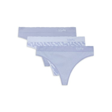 Kindly Yours Women's Seamless Thong Underwear 3-Pack, Sizes XS to XXXL