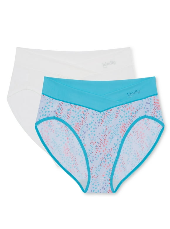 Women's So Comfy Crossover Waist High Cut Panties, 2-Pack, Sizes XS-XXXL