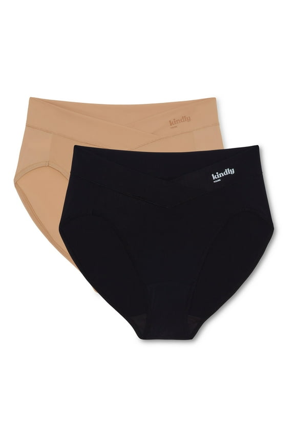 Women's So Comfy Crossover Waist High Cut Panties, 2-Pack, Sizes XS-XXXL