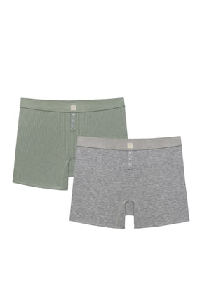 Women’s So Comfy Rib Lounge Boxer, 2-Pack, Sizes XS-XXXL