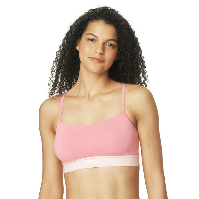 Kindly Yours Women's Sustainable Cotton Adjustable Scoop Bralette 