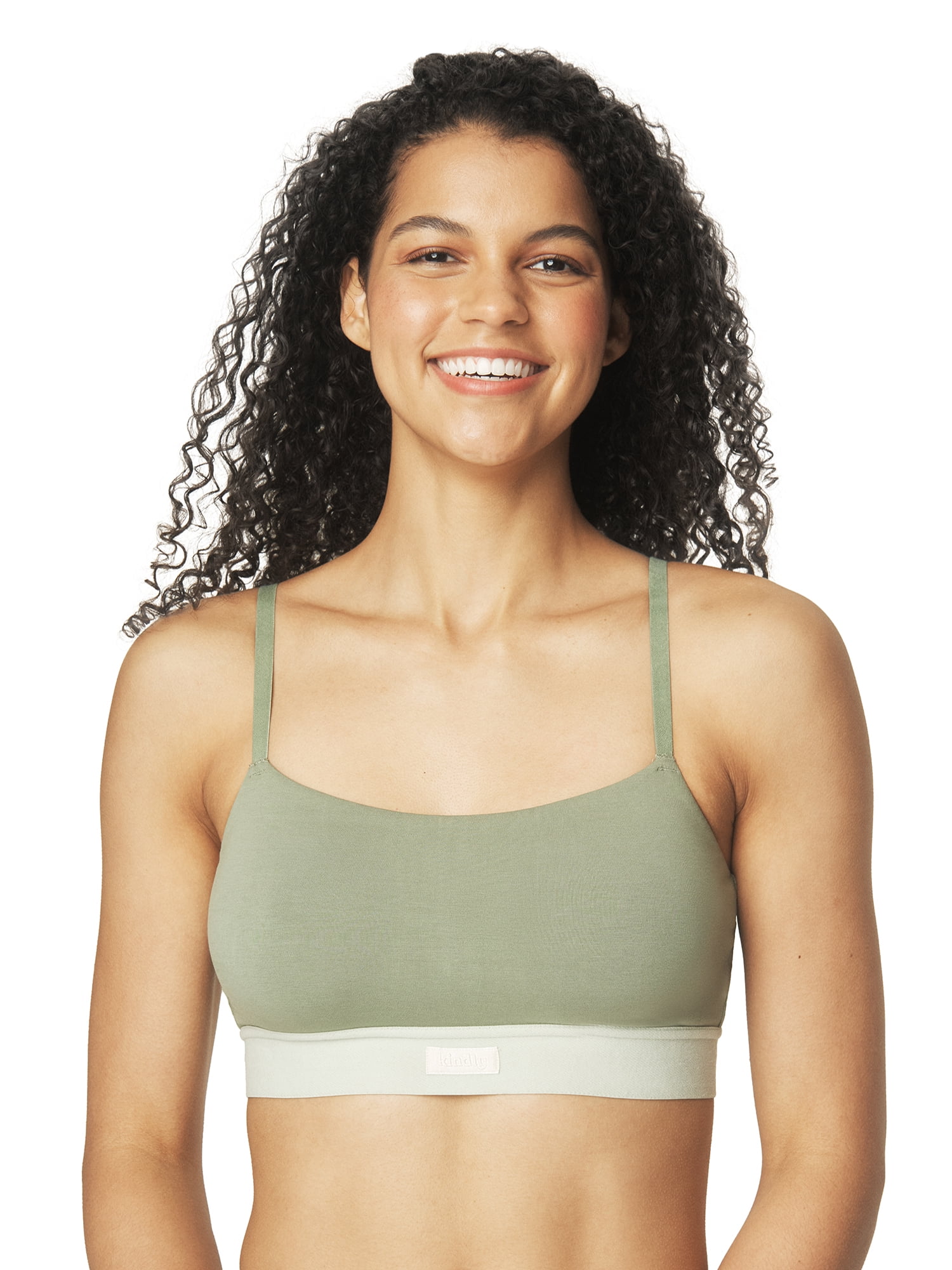 Kindly Yours Women's Sustainable Cotton Adjustable Scoop Bralette