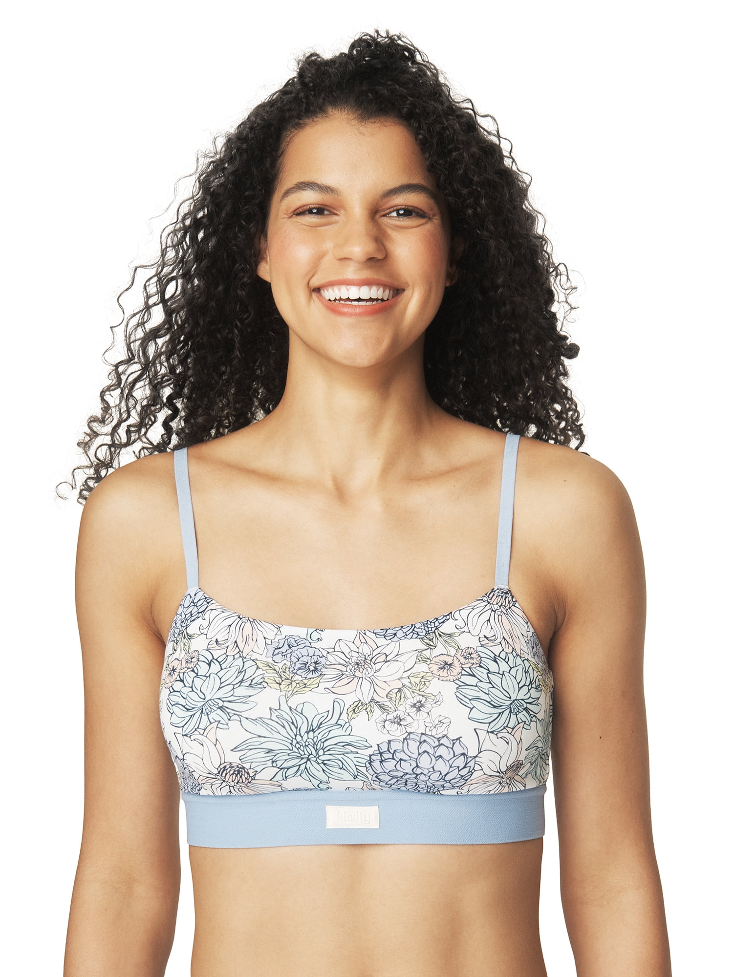 Kindly Yours Women's Sustainable Cotton Adjustable Scoop Bralette 
