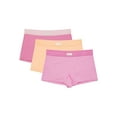 Kindly Yours Women’s Sustainable Cotton Boyshort Underwear, 3Pack
