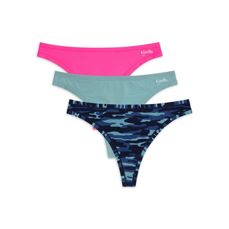 Buy Leading Lady Multicolor Thongs Panty (Pack Of 3) for Women
