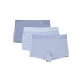 thumbnail image 1 of Kindly Yours Women's Seamless Boyshort Underwear, 3-Pack, Sizes XS-XXXL, 1 of 9