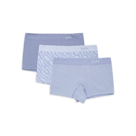 Kindly Yours Women's Seamless Boyshort Underwear, 3-Pack, Sizes XS-XXXL